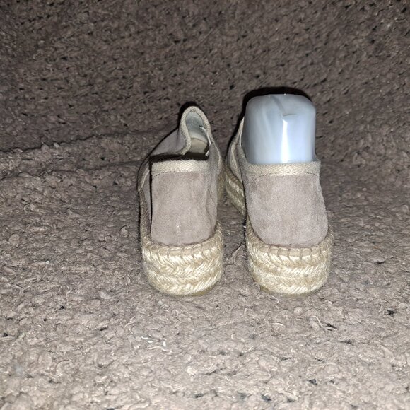 TONI PONS-Origens-Flatform Espadrilles-Light Brown Suede-Sz 37-Near Mint - Picture 6 of 8